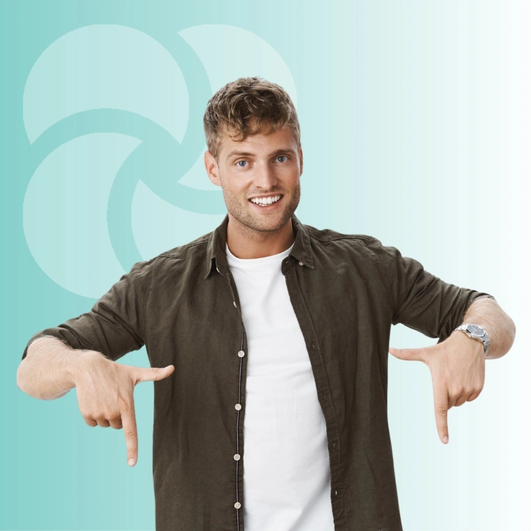 lefelé mutató srác