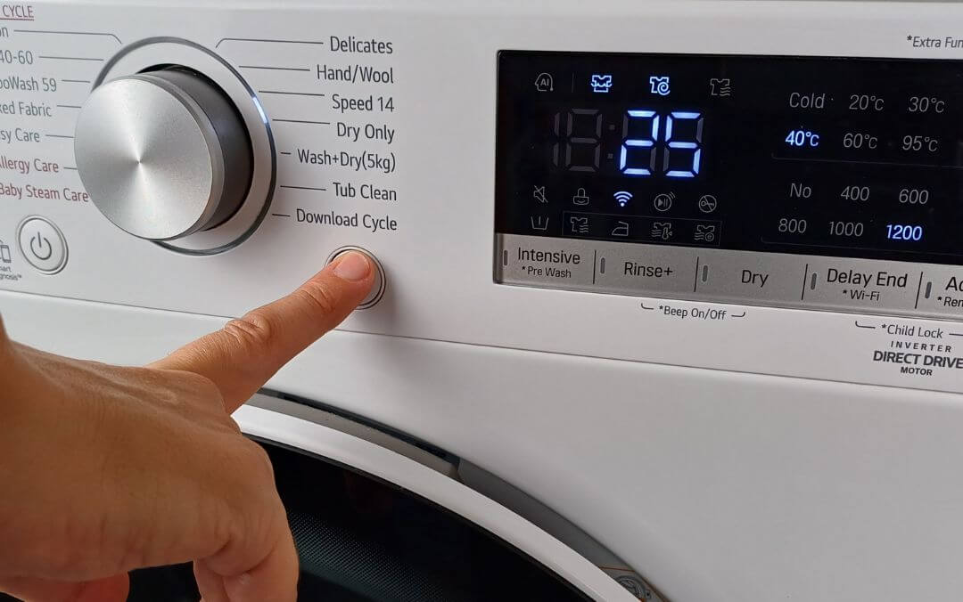 mosási program indítása