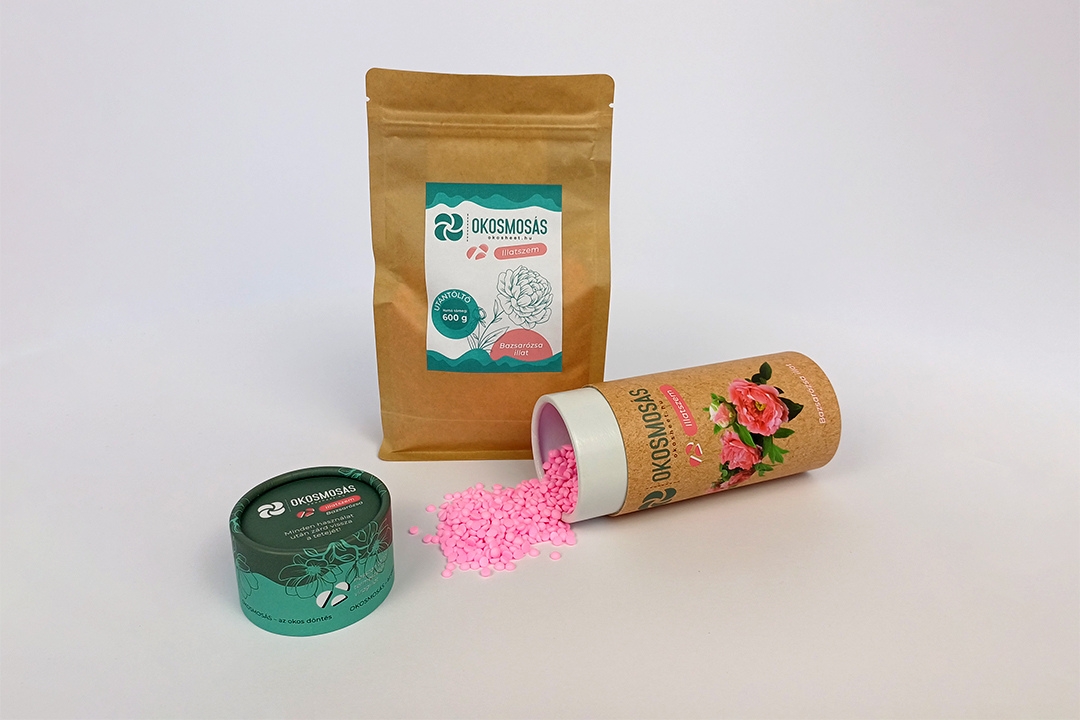 utántöltő bazsarózsa palackkal