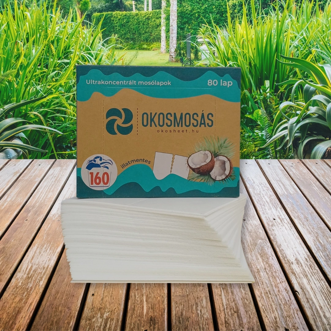 okosmosás mosólap dobozok kókusszal lapokkal